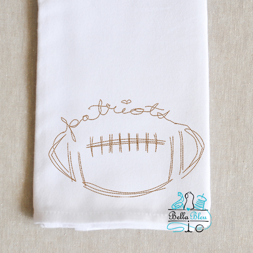 Patriots Signature Mascot Football Bean Stitch