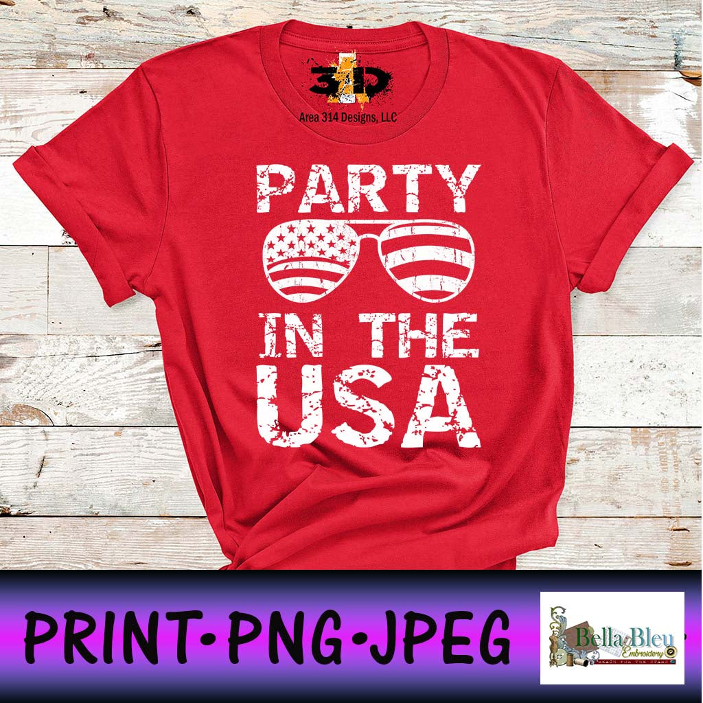 Party in the USA Sublimation png file