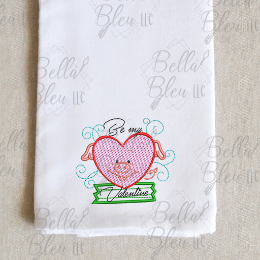 Pig Heart Valentine Design