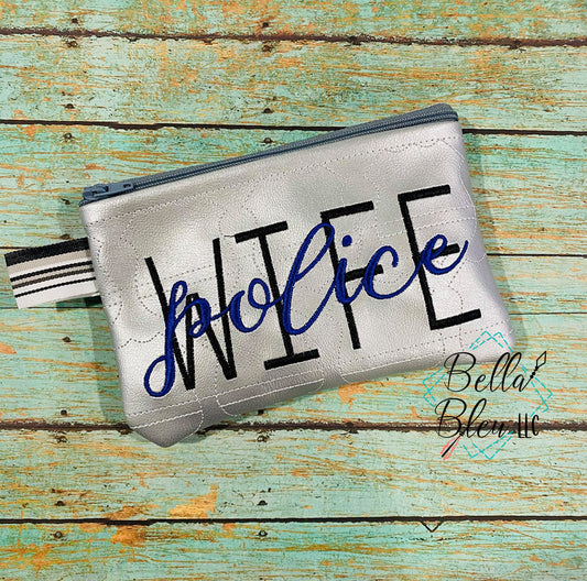 ITH Police Wife Zipper bag wallet