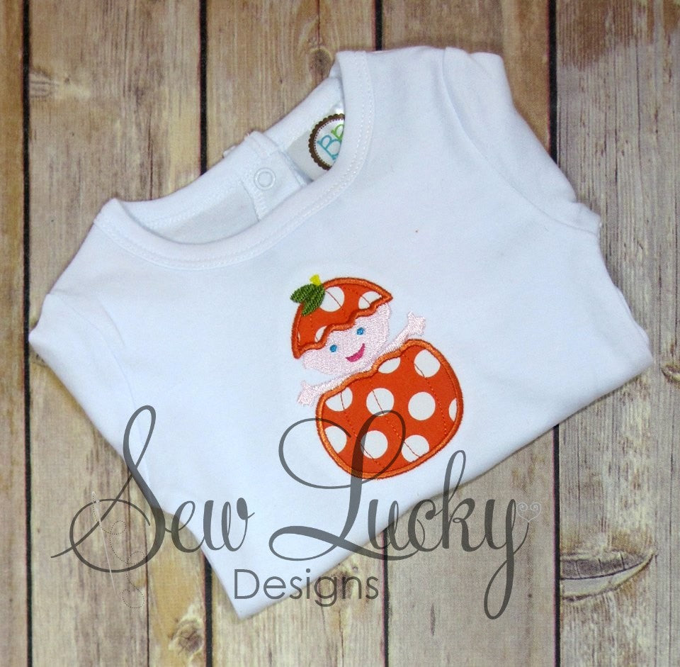 Pumpkin Baby Applique