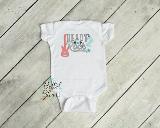 Ready to Rock Back to School Sketchy machine embroidery design