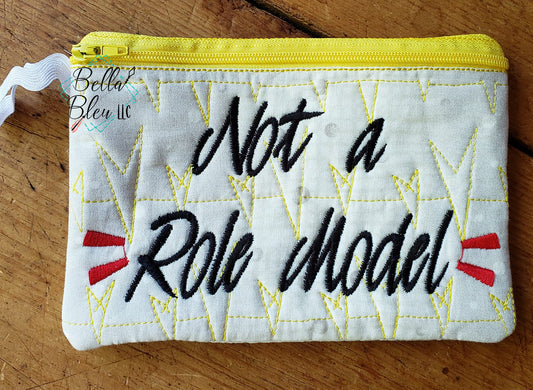 ITH Not a Role Model Zipper bag wallet