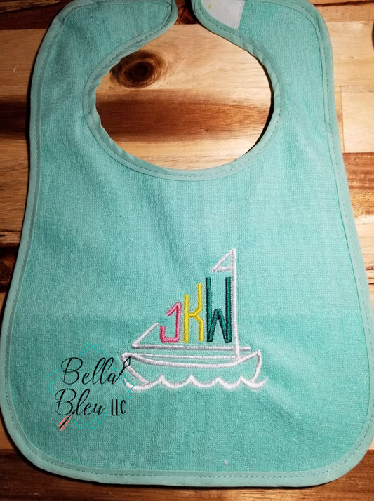 Sail Boat Monogram Font
