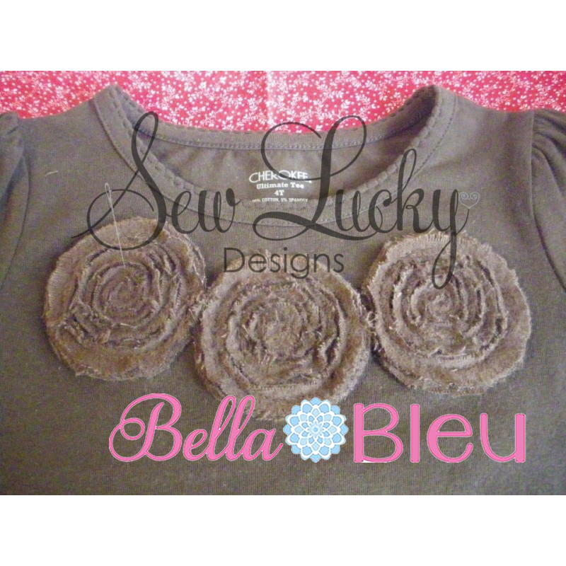 ITH Shabby Flower Machine Embroidery Design