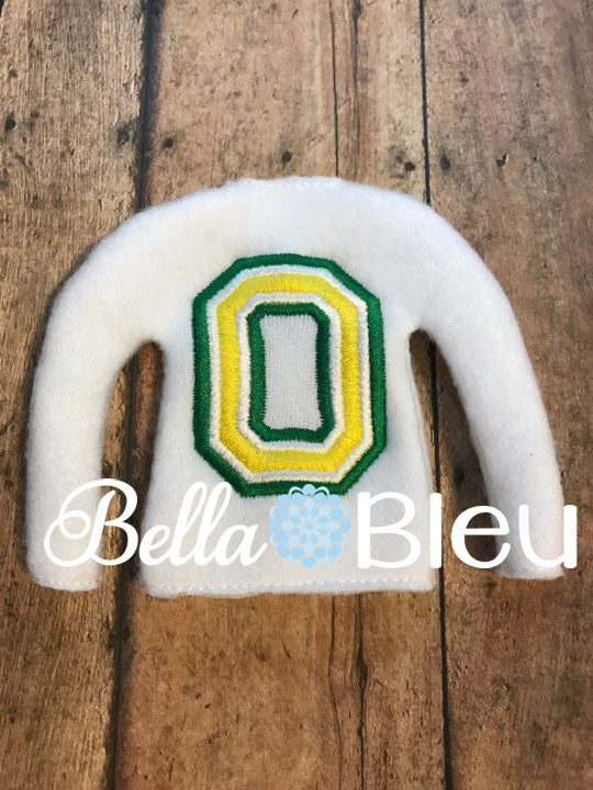 Sport O College Elf Sweater shirt in the hoop machine embroidery design