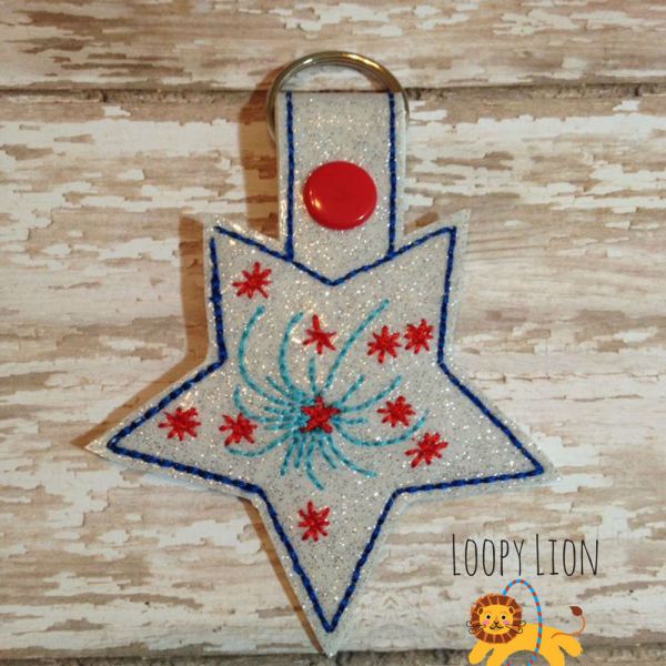 Fireworks Snap Key Fob