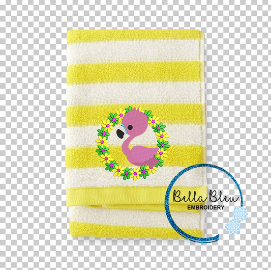 Flamingos with Flowers 5 sizes