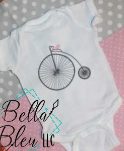 Vintage Bike Bicycle Machine Embroidery design