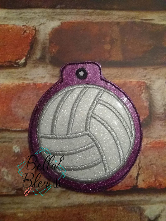 ITH Christmas Ornament Volleyball Machine Applique Embroidery