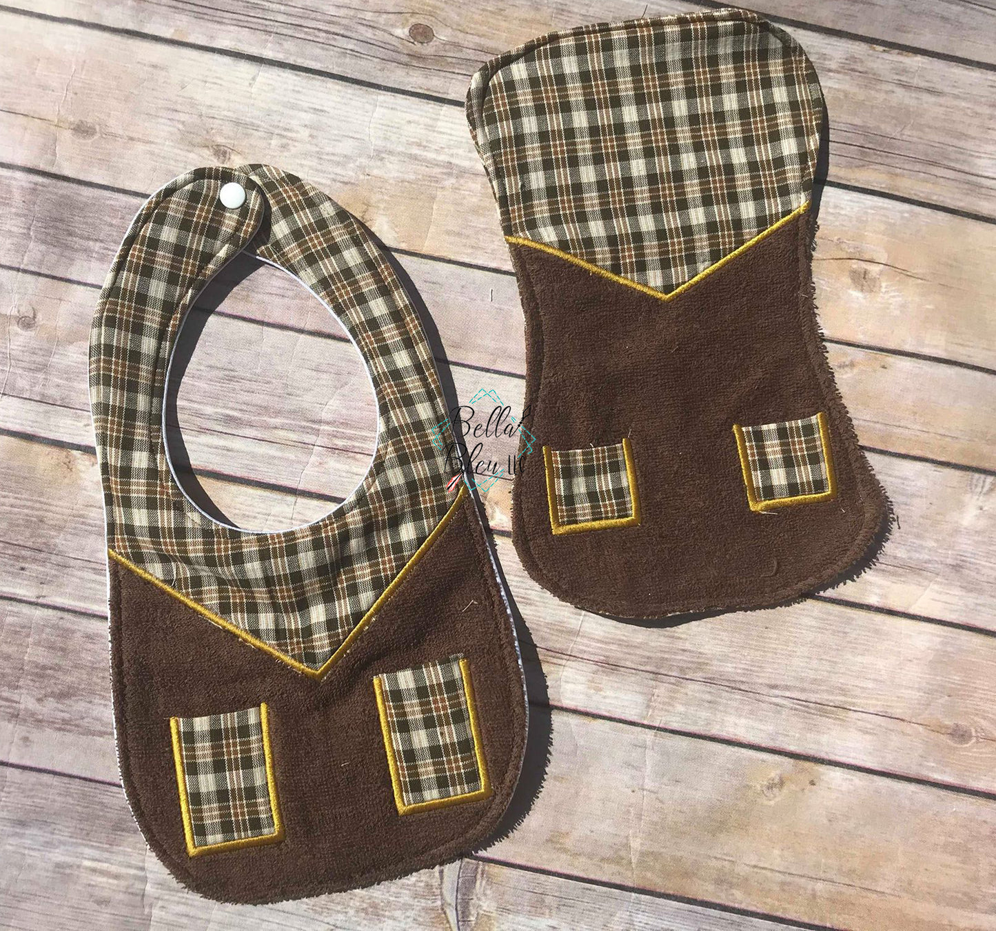 ITH In The hoop Western Cowboy Burp machine applique embroidery design
