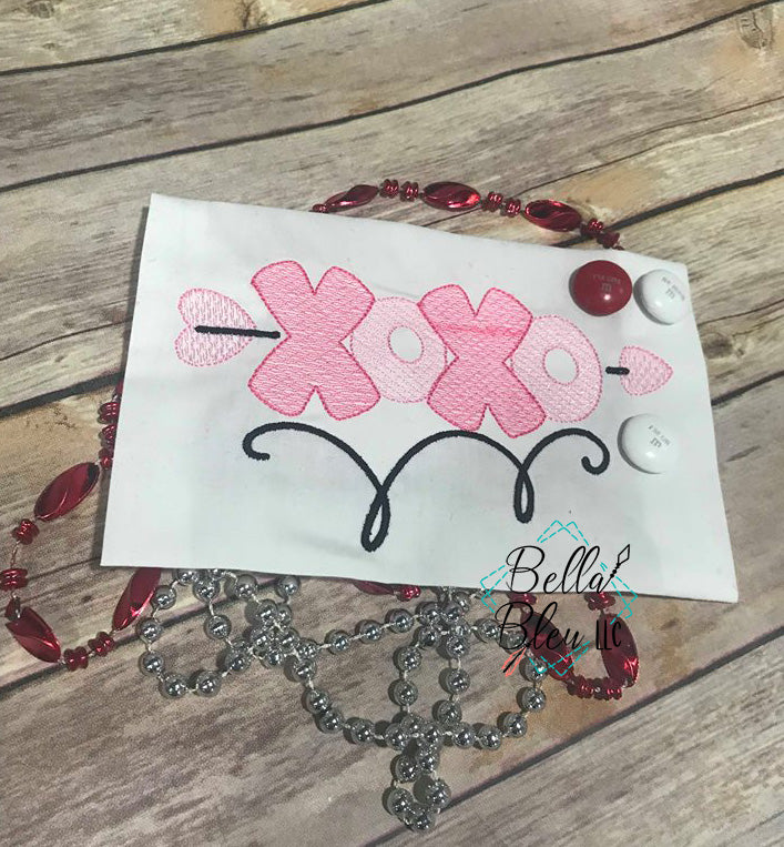 Valentine XOXO Sketchy Arrow